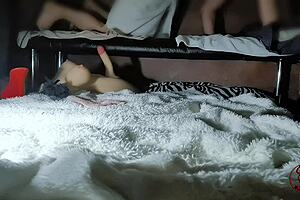 enjoying orgasms with this milking table sexdoll while stroking her dildo too?