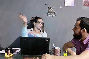 latina milf anal assfucking blowjob office interview cumshot