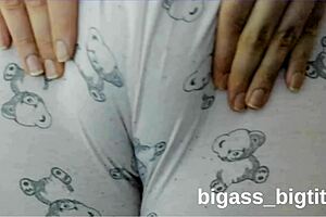 hey, rubbing my pussy through these cozy pajamas feels so good...