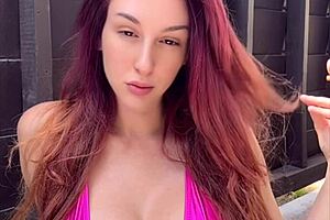 Italian milf artemisia love smokes cigarette outdoors with big tits 😍🔥