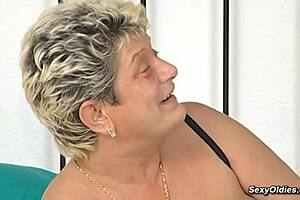 Blonde German Granny Fucked Hard In Lingerie By Young Euro Stud!