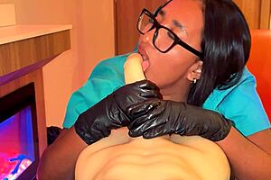 petite latina pov happy ending handjob massage turns into bedroom fuck