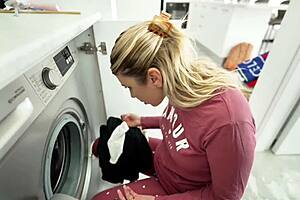 big mistake on the stepmothers part that she got stuck inside the washing machine
