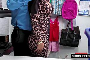 Hot Milf Rides Guard Cock To Protect Shoplifting Stepdaughter
