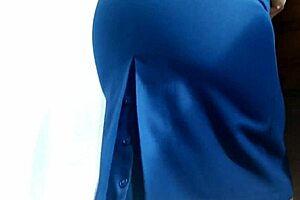 Curvy Mature Woman Changes In Mall Fitting Room