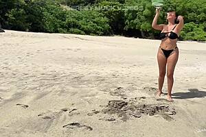 Naive Busty Milf Loses A Beach Bet And Pays The Price Best Raw Public Sex