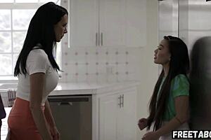 Angry stepmom catches stepdaughter with bestie teaches right way