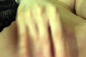 Stepmom with big tits fucks dildo while home alone