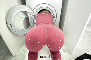 big mistake on the stepmothers part that she got stuck inside the washing machine