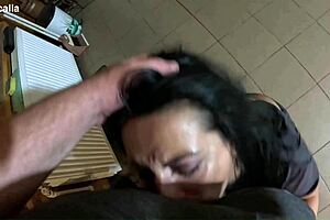 Tight Jeans Dance Slut Gagging Facefuck And Cum On My Tangas