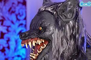 extra tiny milf scared of big bad wolf
