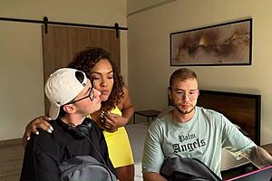 hot ebony stepmom fucks her stepsons best friend with big tits