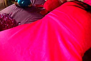 milf cheerleader teases in pink uniform and gets messy