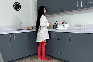 Neglected stepmom finds satisfaction riding stepson