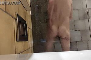 watching mature british bisexual man showering for you