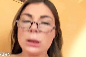 sexy milf with glasses gets fucked deep