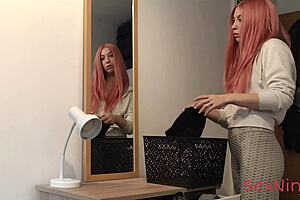 accidentally flashing my hard cock to my step mom