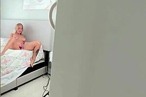 big titty blonde gets caught webcamming and gets fucked with a big dick elana bunnz jmac