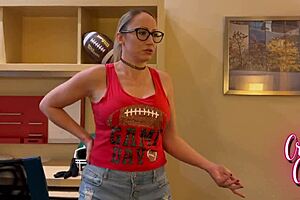 Stepmom helps with football tryouts casting