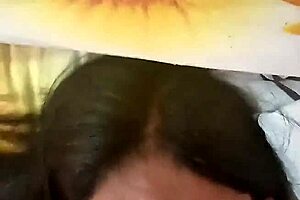 thai milf swallows cum after blowjob