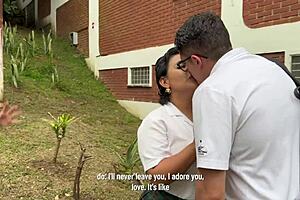busty classmate stepmother catches