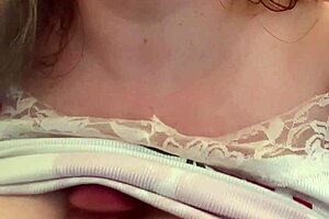 Milf shows big boobs while giving joi
