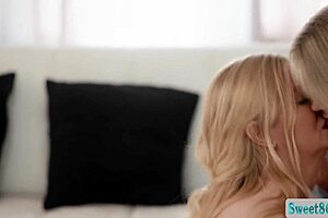 milf enjoys licking pussies during hot yoga lesbian session!