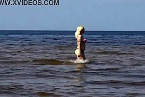 Hot Milf Shows Her Body On Nude Beach