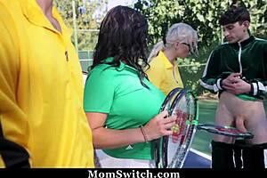 Pervert stepsons cool down their boners with a hot foursome with one anothers stepmoms - momswitch