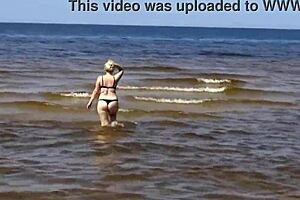 Hot Milf Shows Her Body On Nude Beach