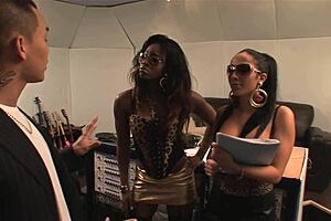 bubble butt bitches jasmine webb and romana ryder fuck a cock and swallow