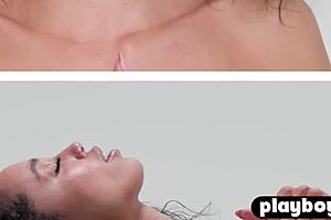 Petite Curly Black Milf Hot Masturbation After Hot Interview For Playboy