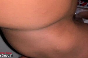 Housekeeper makes chubby milf cum hard for first time