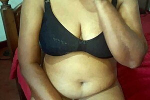 Busty stepmother shows off in homemade morning video