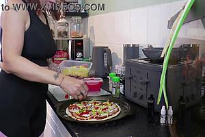 Healthier homemade pizza