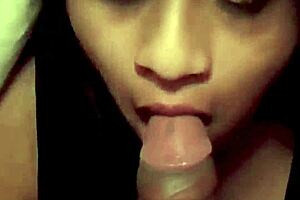 peruvian gives hot night blowjob