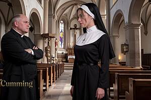Big tited lustful nun gets fucked inside church ai generated