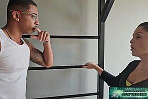 Mama studio milf rides a big black cock