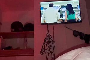 step cousin enters hotel room during movie and removes my panties