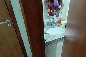 voyeur films latina teen taking a shower in bathroom