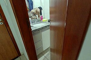 voyeur films latina teen taking a shower in bathroom