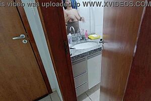 voyeur films latina teen taking a shower in bathroom