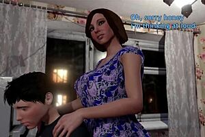 Вау, фута милфа в восторге от крошечного 18+ члена под платьем!