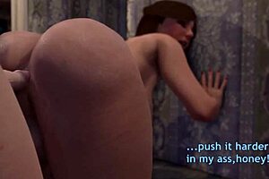 Hé, Is Het Niet Wild Hoe Stiefmoeder Haar Transvestiet Stiefzoon Betrapt in 3D Futa Actie?